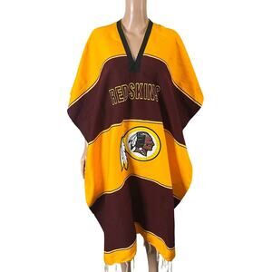 Washington Redskins NFL Vintage Style Poncho Serape One Size Football